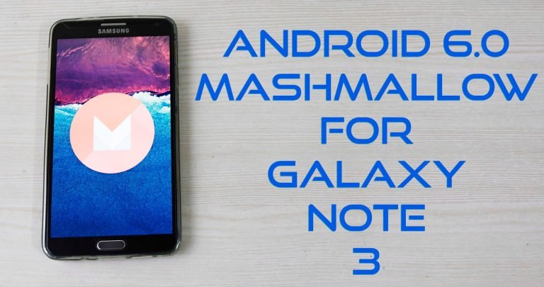 Note 3 to Marshmallow CM13